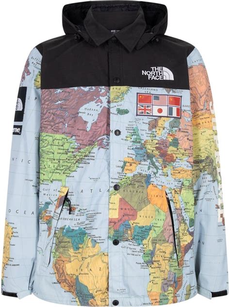 north face supreme reflective jacket replica|supreme north face jacket map.